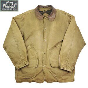 Woolrich Vintage Jacket USA Barn Chore Coat Blanket Lined Aztec Fade Patina XL